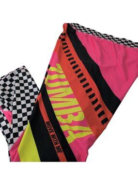 Zumba Faster Better High Waisted Ankle Leggings Womens Size XXL Bumblegum Dance